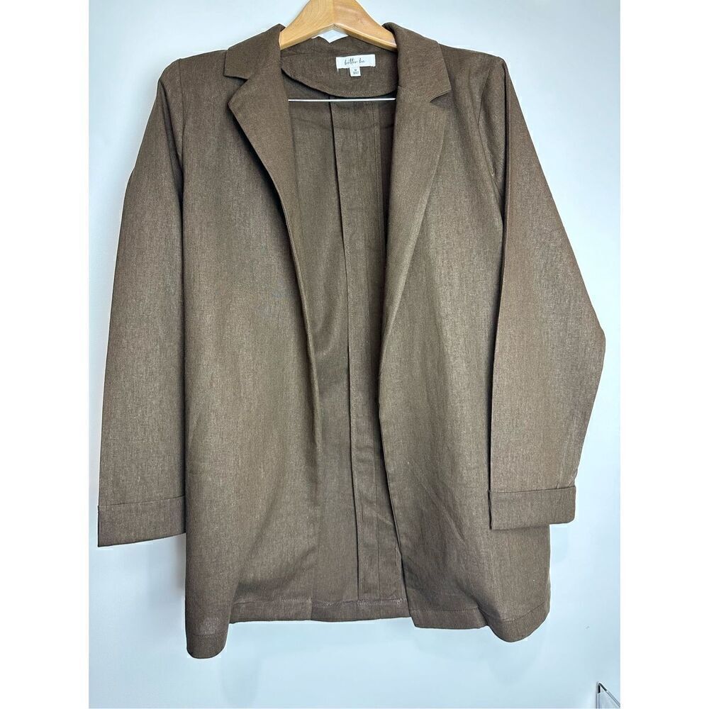 Brown Linen Short Set - Picture 5 of 9